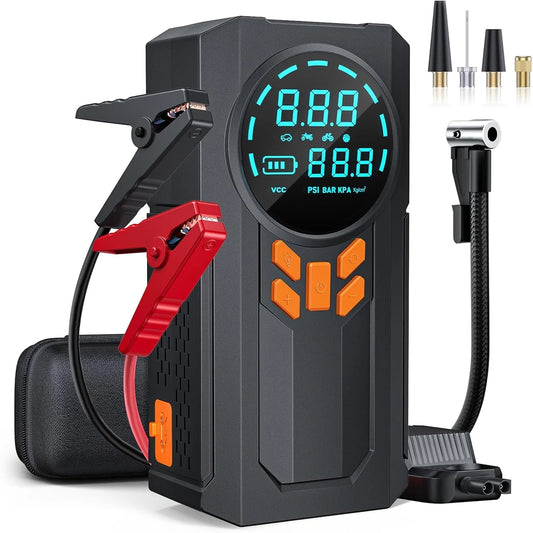 Portable Emergency Jump Starter and Tire Inflator